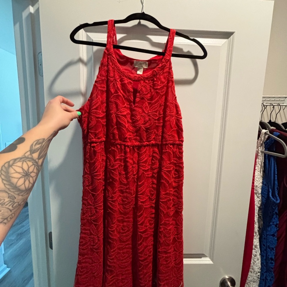 Red Lace Dress
